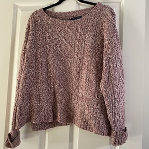 WICKED SOFT pink cable knit sweater!
